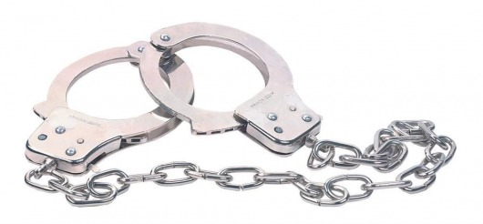 Наручники из металла с длинной цепочкой CHROME HANDCUFFS METAL HANDCUFFS W. KEY - NMC - купить с доставкой в Кургане