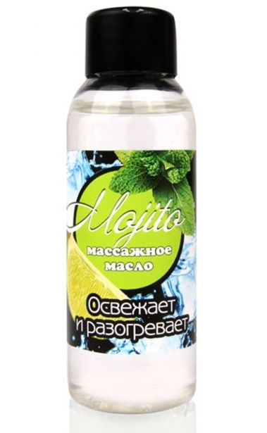 Массажное масло для тела Mojito с ароматом лайма - 50 мл. - Биоритм - купить с доставкой в Кургане