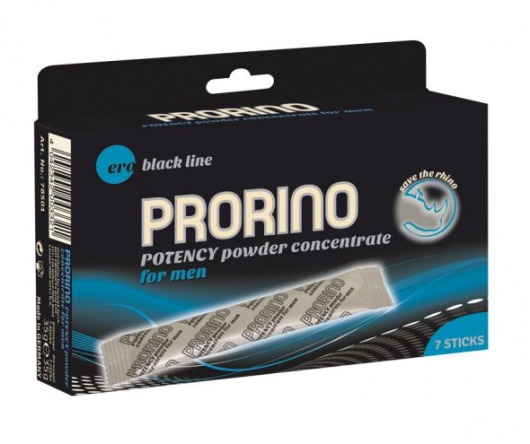 БАД для мужчин PRORINO M black line powder - 7 саше (6 гр.) - Ero - купить с доставкой в Кургане