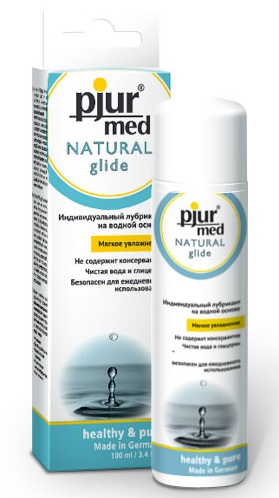 Нейтральный лубрикант на водной основе pjur MED Natural glide - 100 мл. - Pjur - купить с доставкой в Кургане