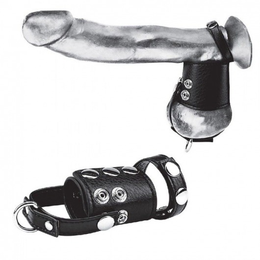 Кольцо на член и мошонку Cock Ring With 2  Ball Stretcher And Optional Weight Ring - BlueLine - в Кургане купить с доставкой