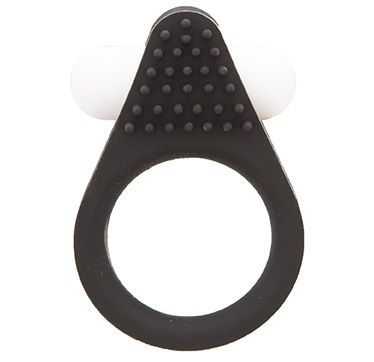 Чёрное эрекционное кольцо LIT-UP SILICONE STIMU RING 1 BLACK - Dream Toys - в Кургане купить с доставкой