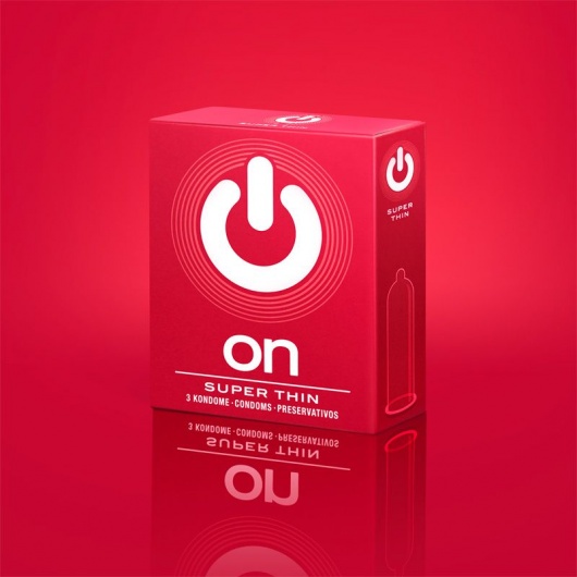 Супертонкие презервативы ON) Super Thin - 3 шт. - ON) - купить с доставкой в Кургане