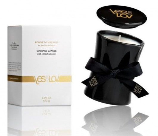 Массажная свеча Titillating Massage Candle - 120 мл. - YESforLOV - купить с доставкой в Кургане