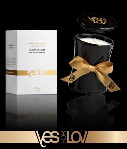 Массажная аромасвеча BEWITCHING MASSAGE CANDLE - 120 мл. - YESforLOV - купить с доставкой в Кургане