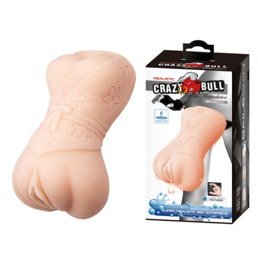 Мастурбатор-вагина с эффектом смазки в виде женской фигурки - Baile - в Кургане купить с доставкой