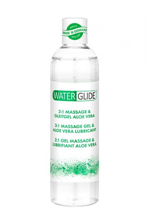 Гель-смазка 2-в-1 MASSAGE   LUBRICANT ALOE VERA - 300 мл. - Waterglide - купить с доставкой в Кургане