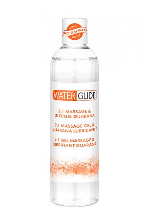 Гель-смазка 2-в-1 MASSAGE   LUBRICANT GUARANA - 300 мл. - Waterglide - купить с доставкой в Кургане