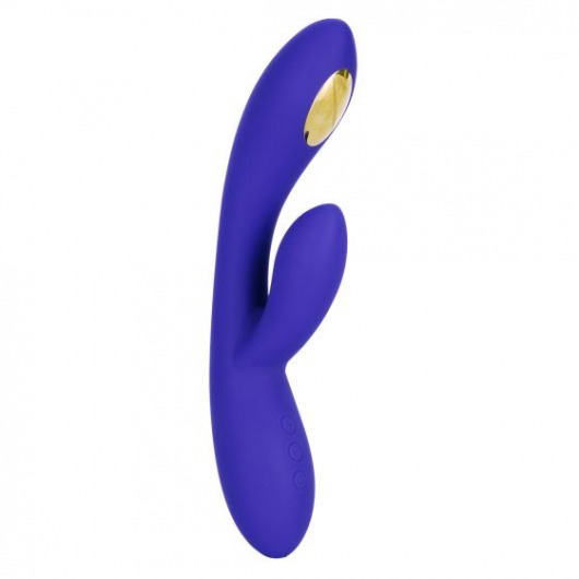 Фиолетовый вибратор с функцией электростимуляции Intimate E-Stimulator Dual Wand - 21,5 см. - California Exotic Novelties - купить с доставкой в Кургане