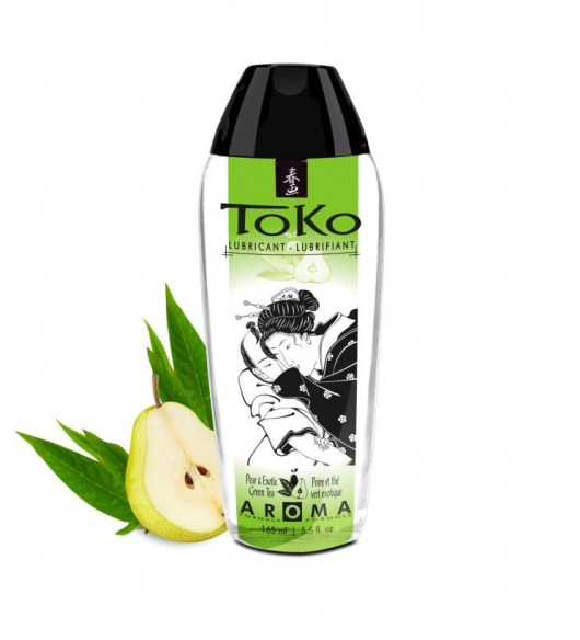 Интимный гель TOKO Pear   Exotic Green Tea с ароматом груши и зеленого чая - 165 мл. - Shunga - купить с доставкой в Кургане