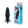Черная ребристая вибровтулка с ограничителем - 9 см. - Sex Expert в Кургане Черная ребристая вибровтулка с ограничителем - 9 см. - Sex Expert