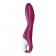 Малиновый вибромассажер для стимуляции G-точки Heated Thrill - 20,6 см. - Satisfyer купить в Кургане с доставкой в Orgasmix.ru Малиновый вибромассажер для стимуляции G-точки Heated Thrill - 20,6 см. - Satisfyer