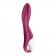 Малиновый вибромассажер для стимуляции G-точки Heated Thrill - 20,6 см. - Satisfyer купить в Кургане с доставкой в Orgasmix.ru Малиновый вибромассажер для стимуляции G-точки Heated Thrill - 20,6 см. - Satisfyer