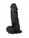 Упругий чёрный фаллоимитатор на присоске - 15,5 см. - LOVETOY (А-Полимер) купить с доставкой в интернет-магазине Orgasmix в Кургане Упругий чёрный фаллоимитатор на присоске - 15,5 см. - LOVETOY (А-Полимер)