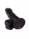 Упругий чёрный фаллоимитатор на присоске - 15,5 см. - LOVETOY (А-Полимер) купить с доставкой в интернет-магазине Orgasmix в Кургане Упругий чёрный фаллоимитатор на присоске - 15,5 см. - LOVETOY (А-Полимер)