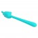 Аквамариновый гибкий вибратор - 14,2 см. - Baile купить в Кургане с доставкой в Orgasmix.ru Аквамариновый гибкий вибратор - 14,2 см. - Baile
